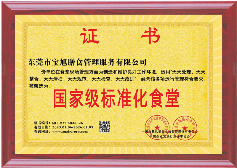 国家级标准化食堂